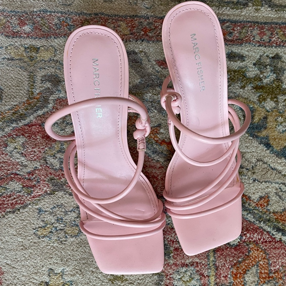 Marc Fisher Pink Strappy Heels